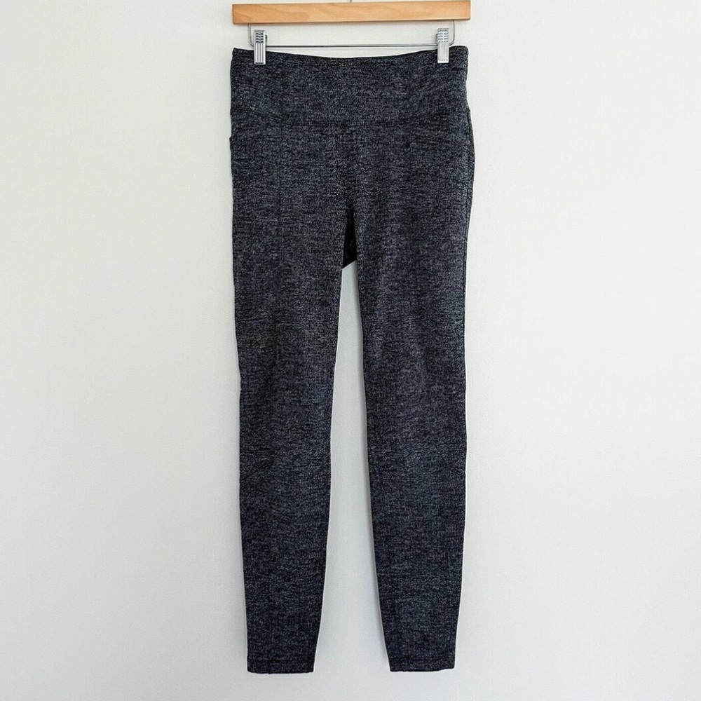 Athleta Herringbone Metro High Waisted Leggings Black M - Picture 5 of 8